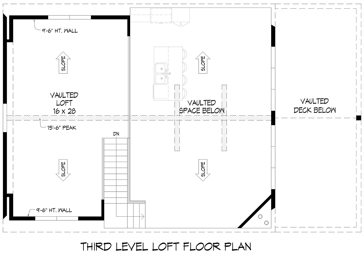 House Plan 83429 Level Three