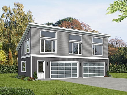 Contemporary Modern Elevation of Plan 83439