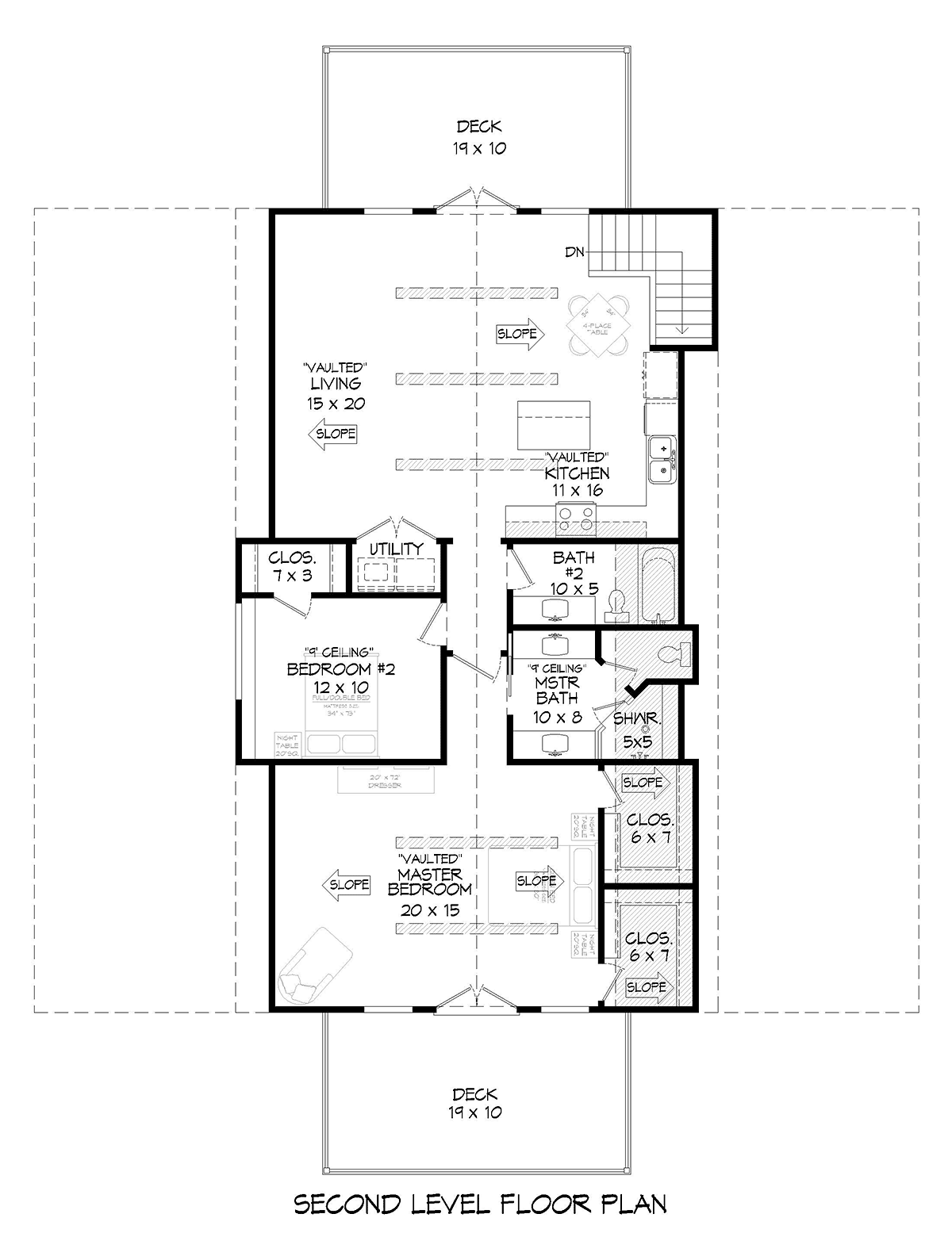 Barndominium Country Farmhouse Level Two of Plan 83445