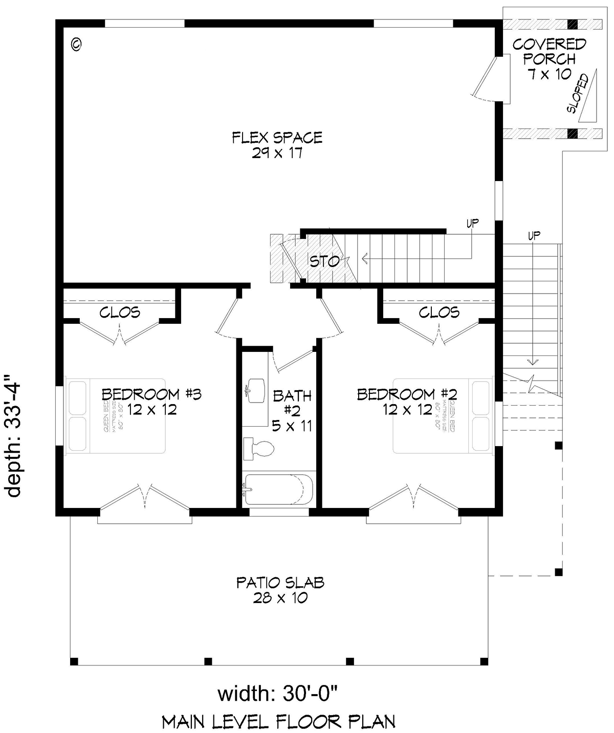 Contemporary Modern Level One of Plan 83470