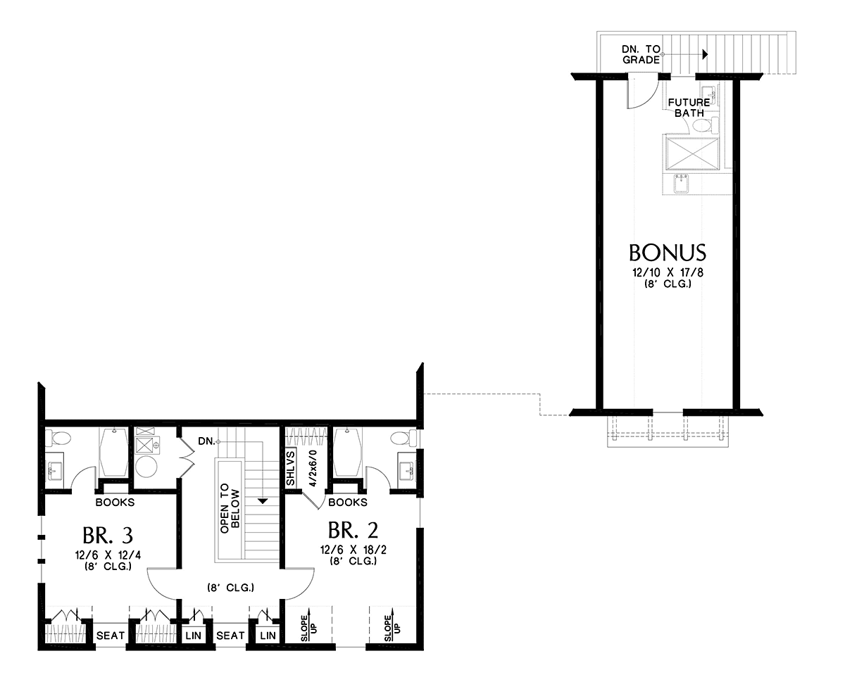 Country Farmhouse Level Two of Plan 83509