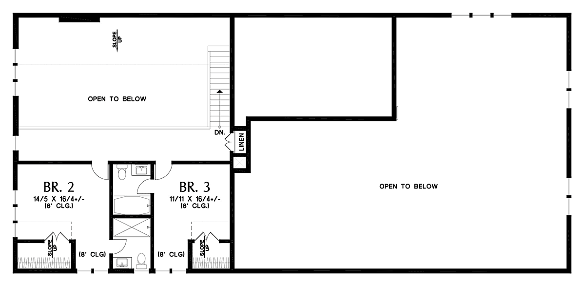 Barndominium Country Farmhouse Level Two of Plan 83511
