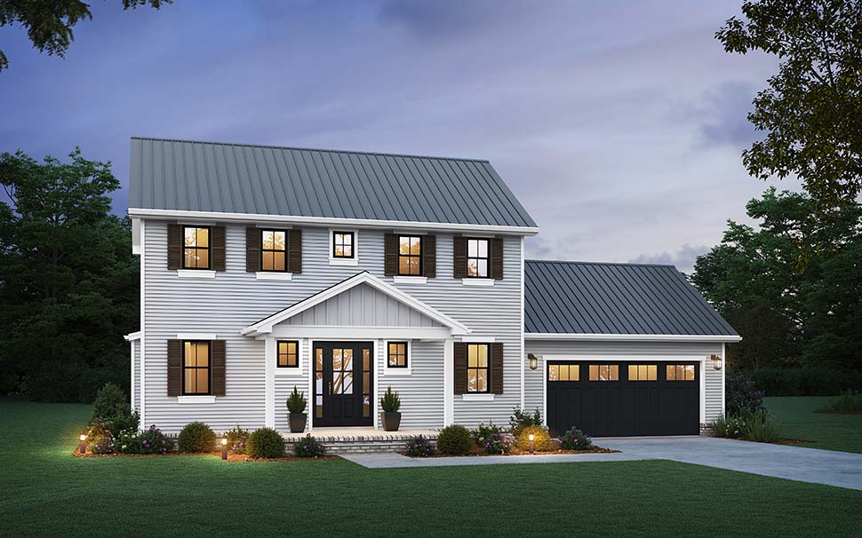 Country, Farmhouse Plan with 1807 Sq. Ft., 3 Bedrooms, 3 Bathrooms Picture 4