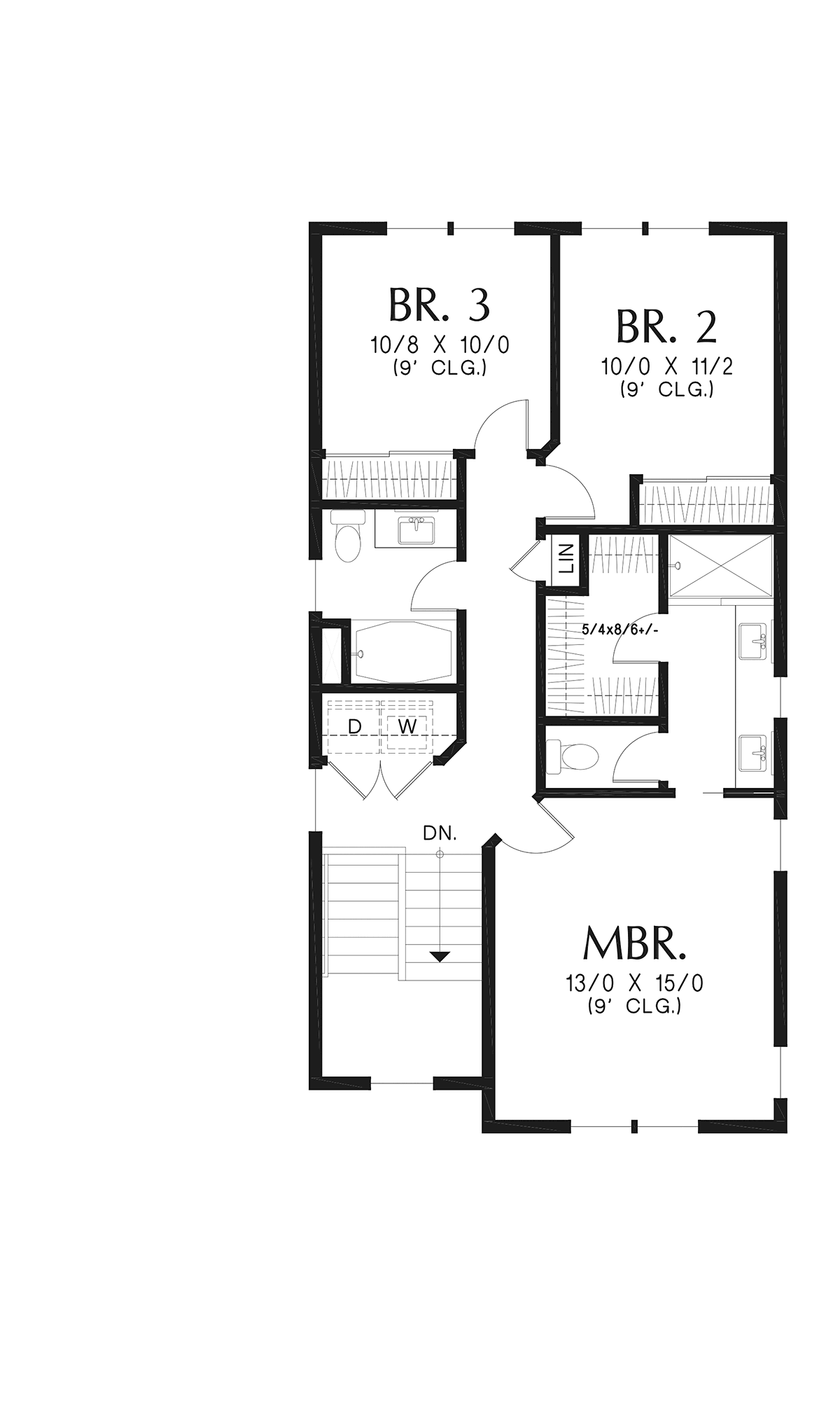 Country Farmhouse Level Two of Plan 83525