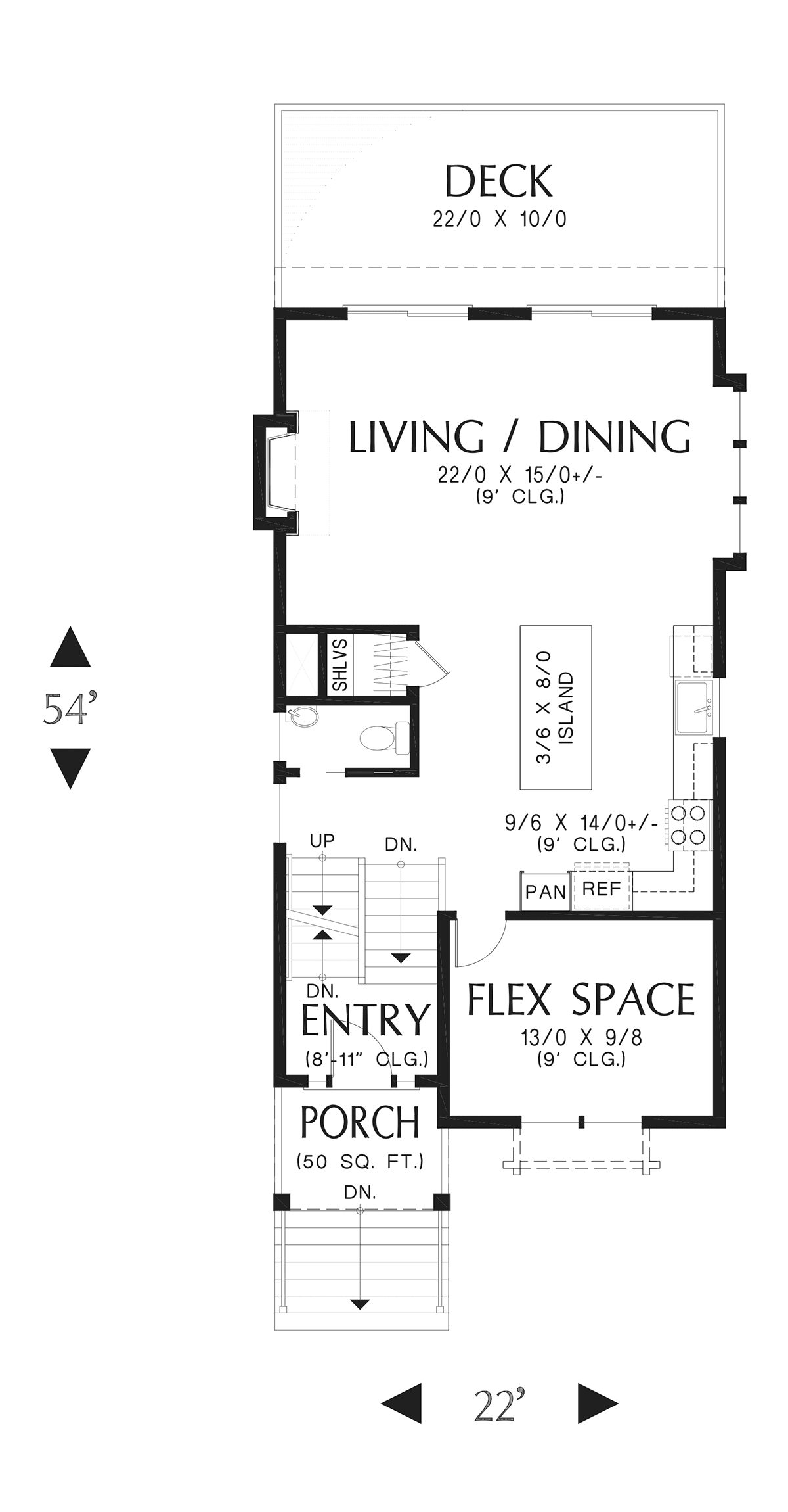 Country Farmhouse Level One of Plan 83526