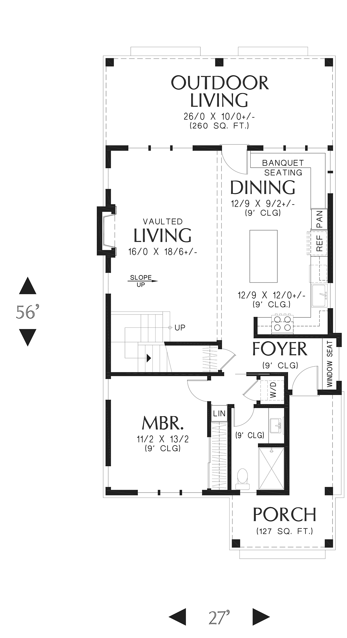 Cottage Craftsman Level One of Plan 83527