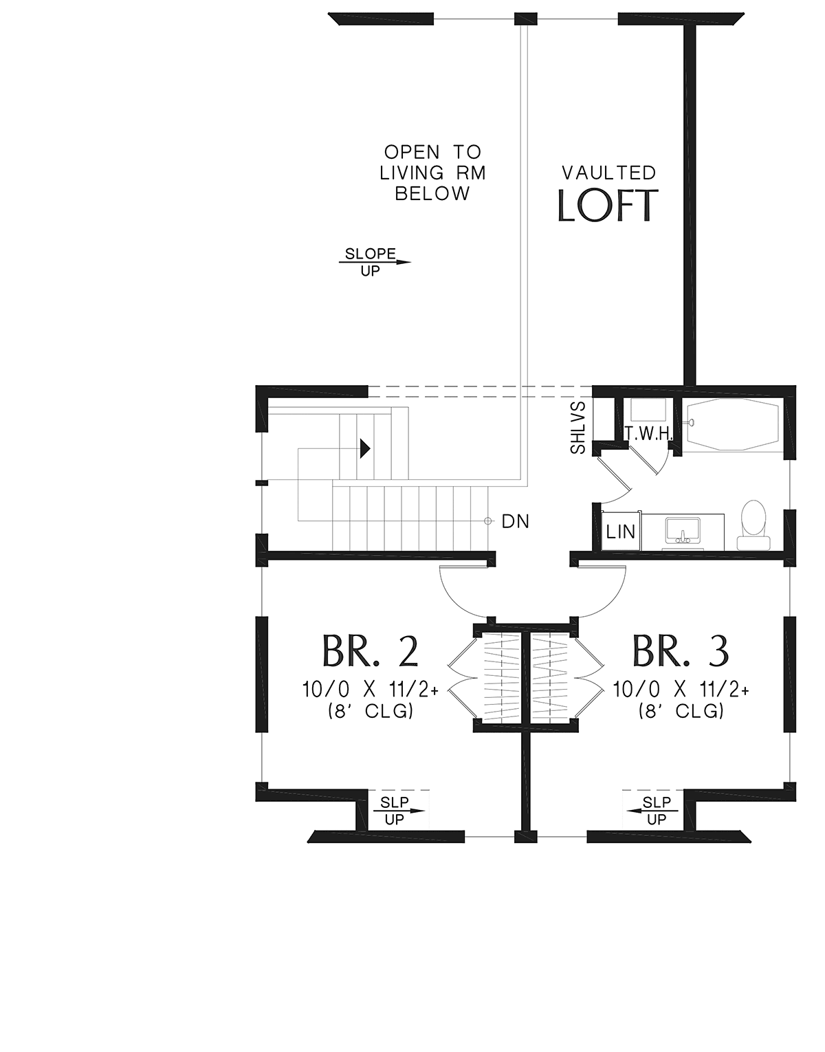 Cottage Craftsman Level Two of Plan 83527