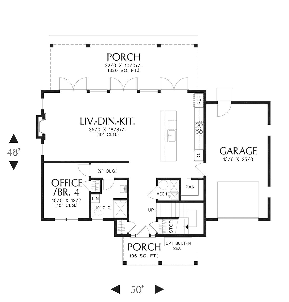 House Plan 83532 Level One