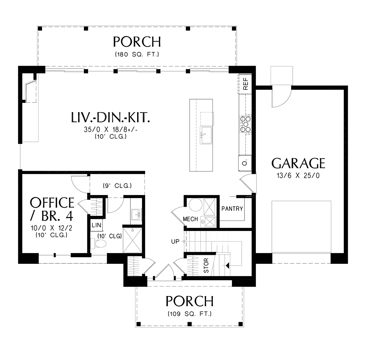 Contemporary Modern Level One of Plan 83536