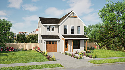 Cottage Country Farmhouse Traditional Elevation of Plan 83587