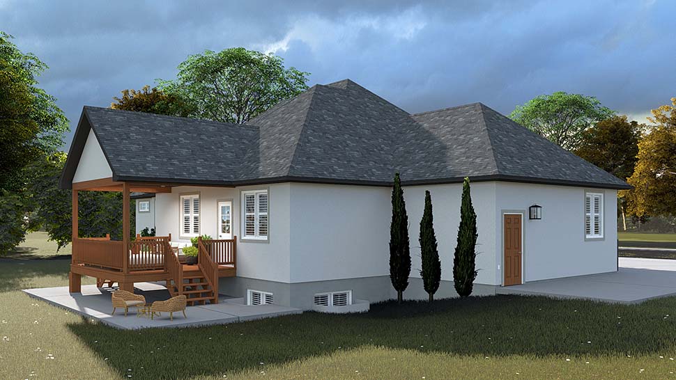 New American Style, Ranch, Traditional Plan with 1713 Sq. Ft., 3 Bedrooms, 3 Bathrooms, 3 Car Garage Picture 5