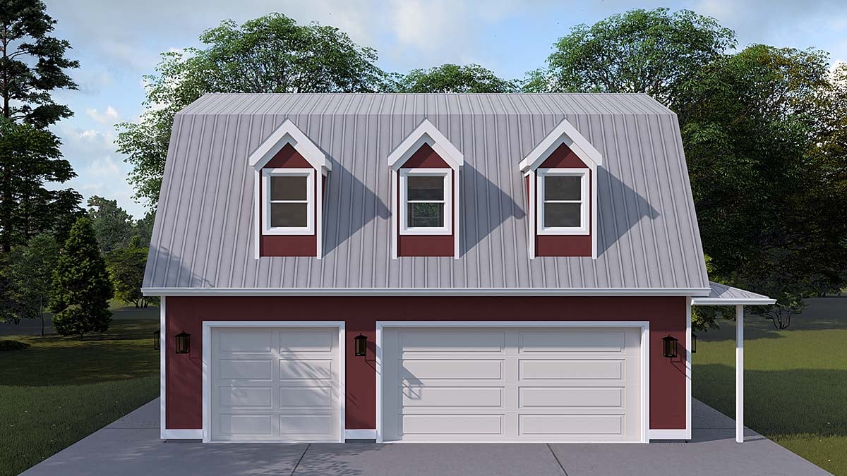 Country, Traditional Plan, 3 Car Garage Elevation