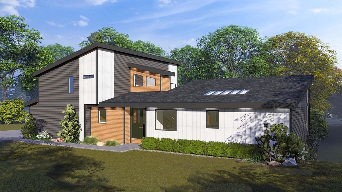 Contemporary, Modern Plan with 2784 Sq. Ft., 4 Bedrooms, 4 Bathrooms, 2 Car Garage Picture 2
