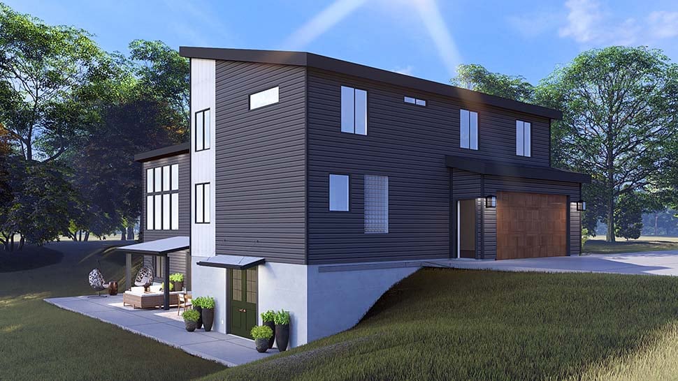 Contemporary, Modern Plan with 2784 Sq. Ft., 4 Bedrooms, 4 Bathrooms, 2 Car Garage Picture 5