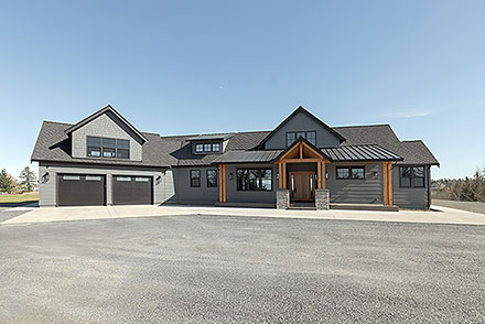 Craftsman Farmhouse Traditional Elevation of Plan 83818