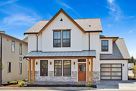 Craftsman Farmhouse Traditional Elevation of Plan 83835