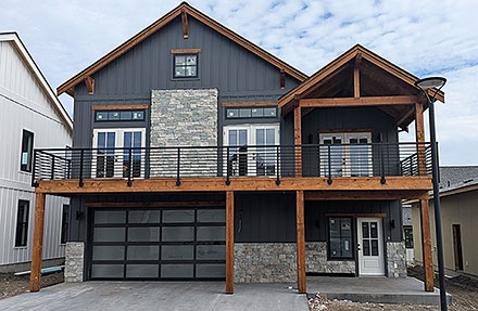Contemporary Farmhouse Elevation of Plan 83836