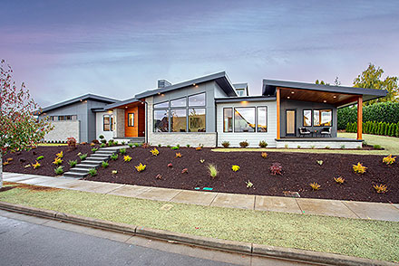 Contemporary Modern Elevation of Plan 83853