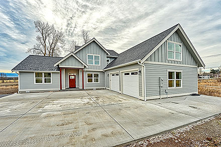 Country Craftsman New American Traditional Elevation of Plan 83855