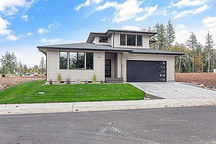 Contemporary Traditional Elevation of Plan 83857