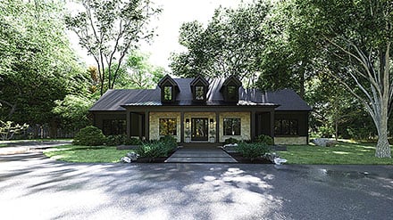 Country Farmhouse Elevation of Plan 83924