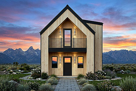 Modern Elevation of Plan 84140