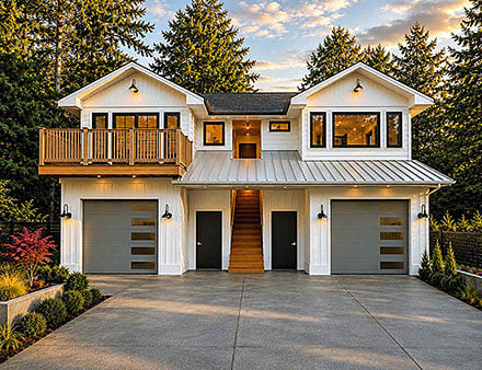 Cottage Country Farmhouse Elevation of Plan 84673