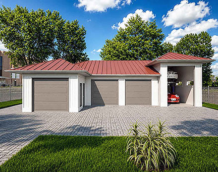 Farmhouse Elevation of Plan 84675