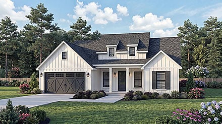 Cottage Country Farmhouse Elevation of Plan 84729