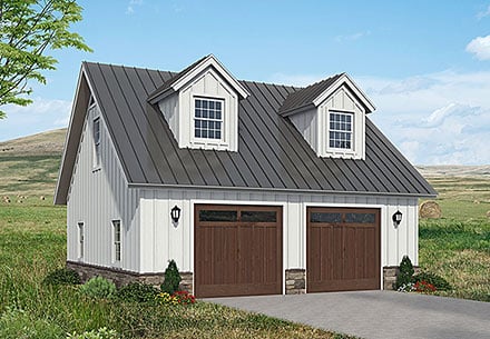 Country Farmhouse Traditional Elevation of Plan 84822