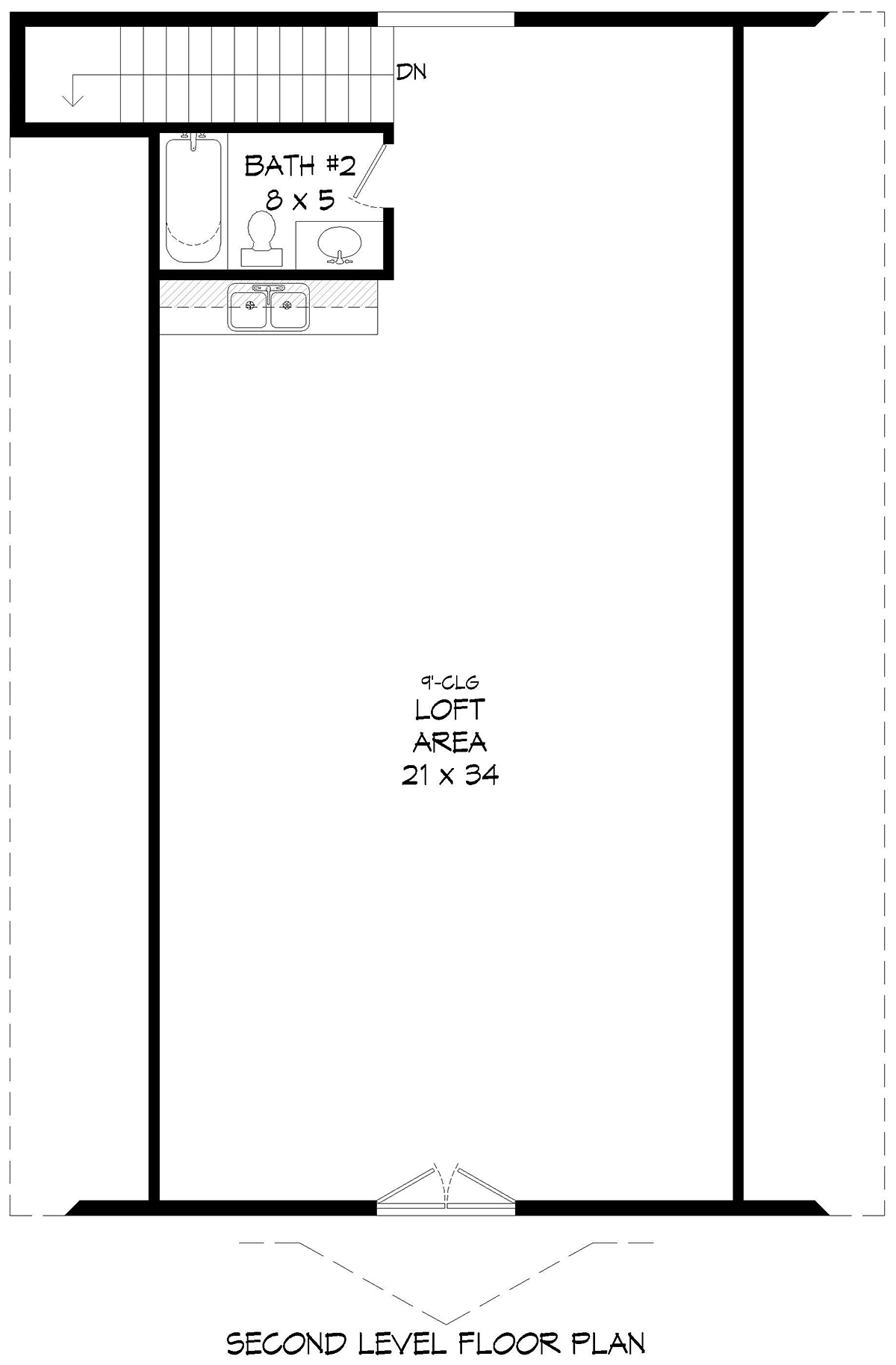 Plan 84827 | Farmhouse Style 2 Car Garage