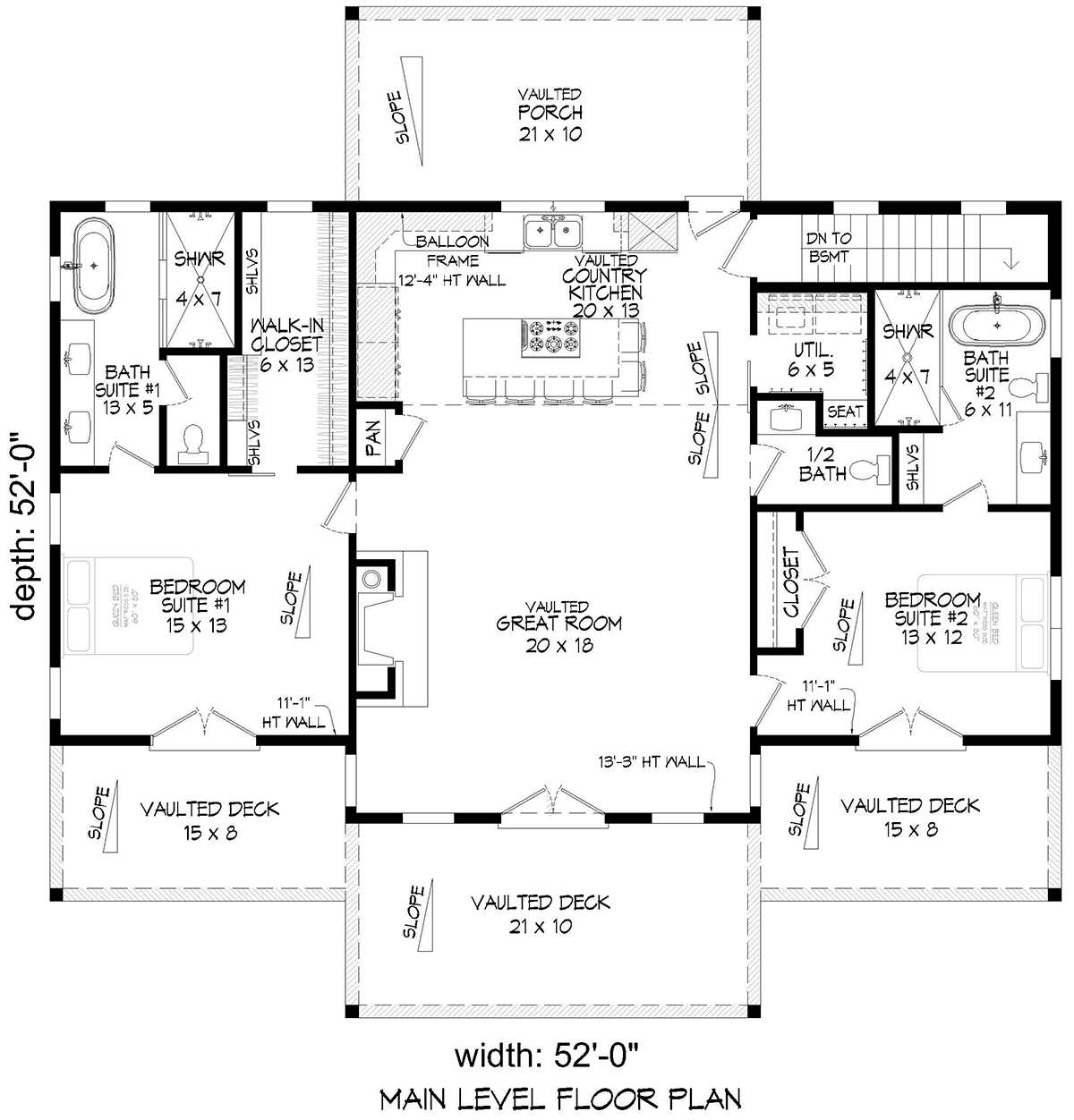 Cabin & Vacation Style Home Plan Getaways