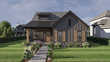 Country Farmhouse Traditional Elevation of Plan 84956