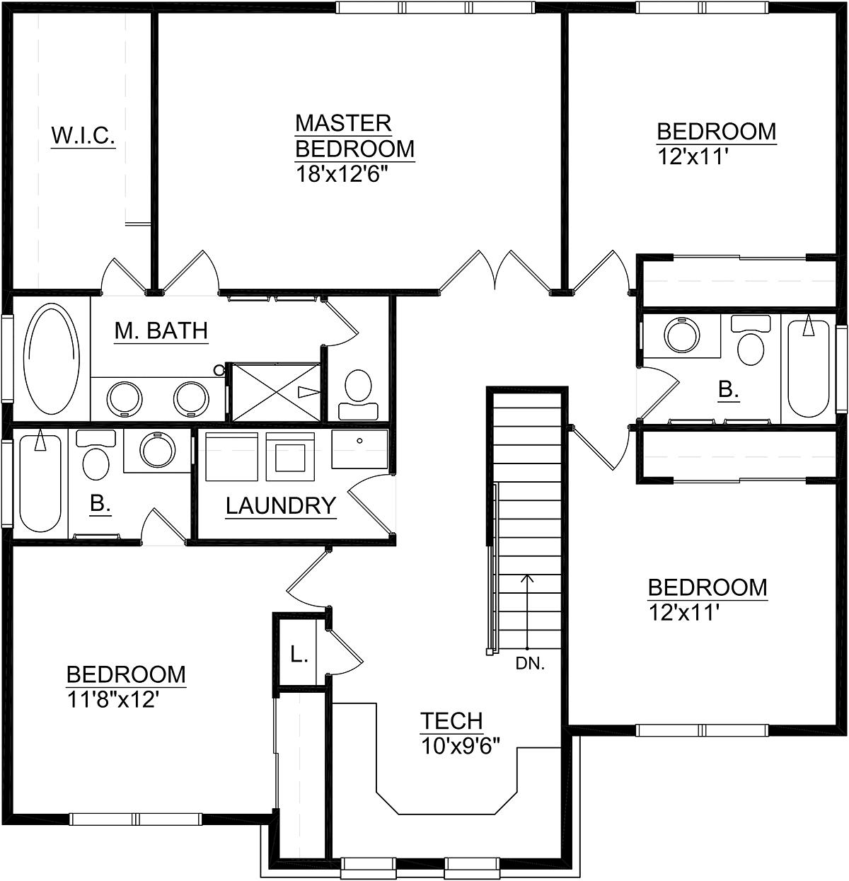 Tudor Level Two of Plan 85002