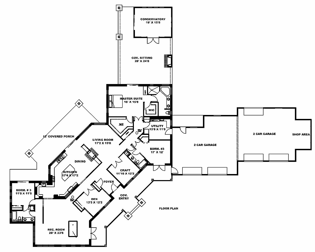 Ranch Level One of Plan 85100