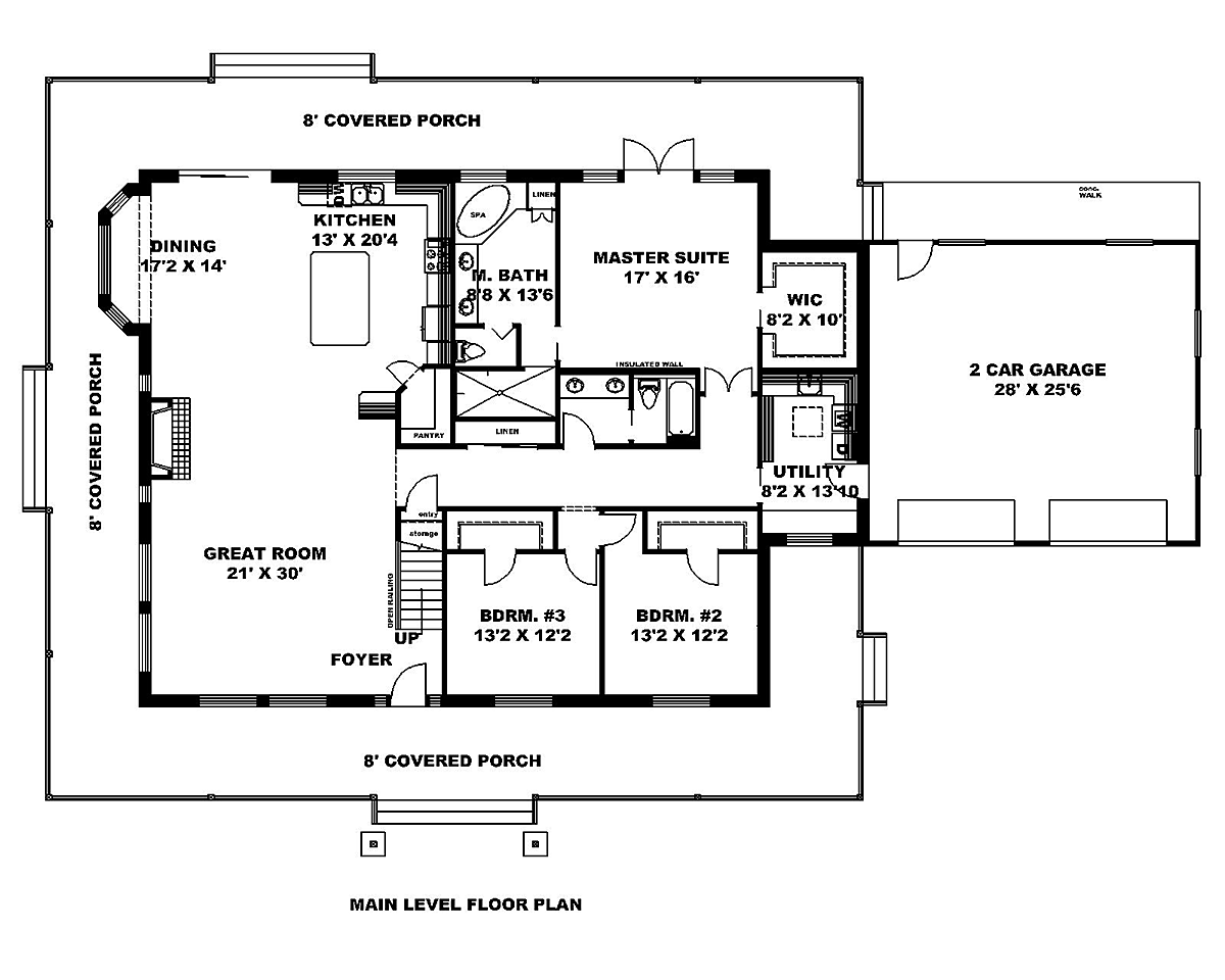 Country Traditional Level One of Plan 85101