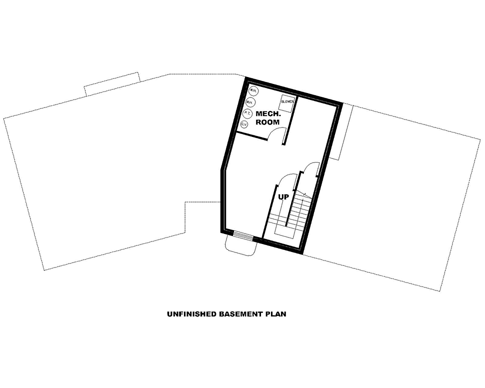 Ranch Lower Level of Plan 85114