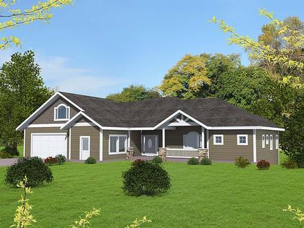 Craftsman Elevation of Plan 85115