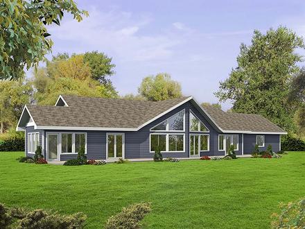 Ranch Elevation of Plan 85116