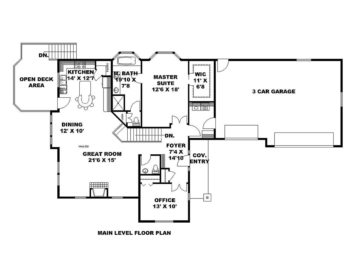 Craftsman Level One of Plan 85117