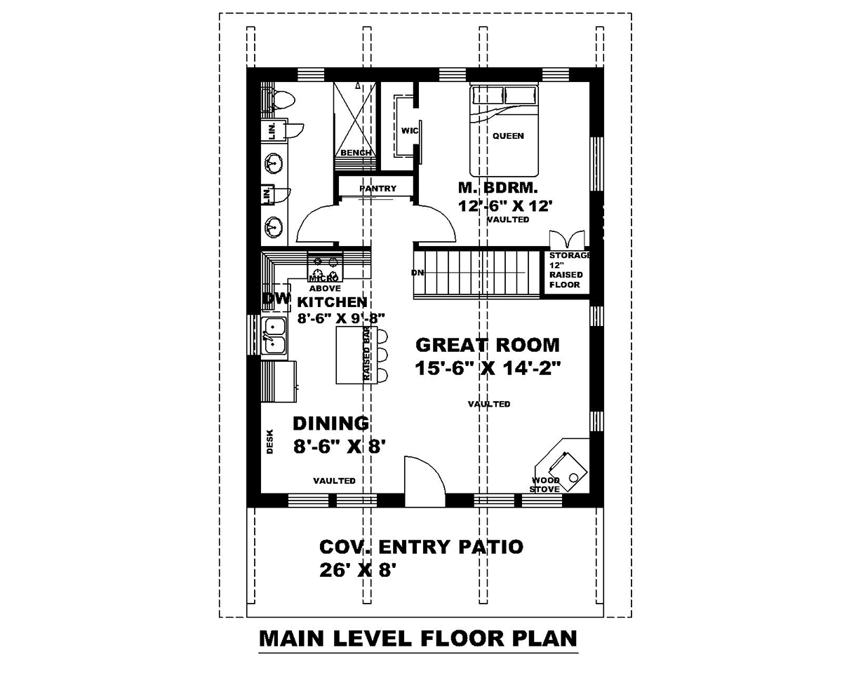 Contemporary Modern Level One of Plan 85145