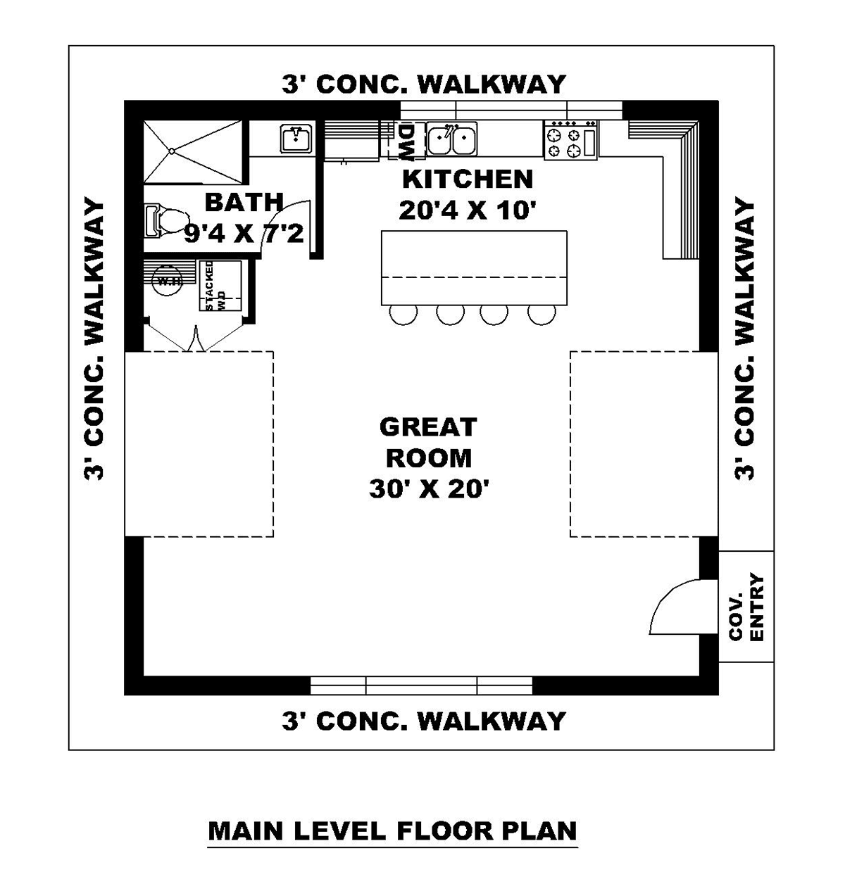 House Plan 85158 Level One