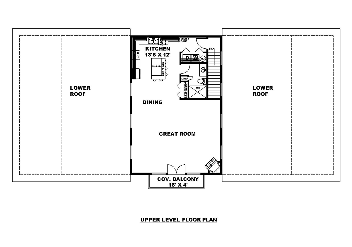 Barndominium Level Two of Plan 85165