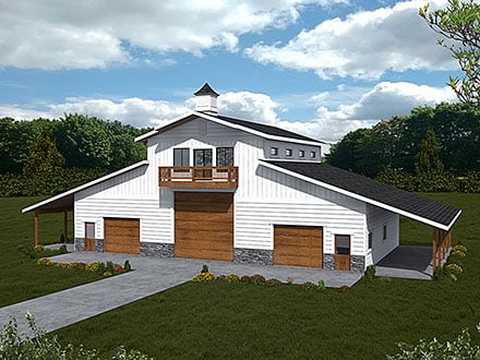 Barndominium Elevation of Plan 85165