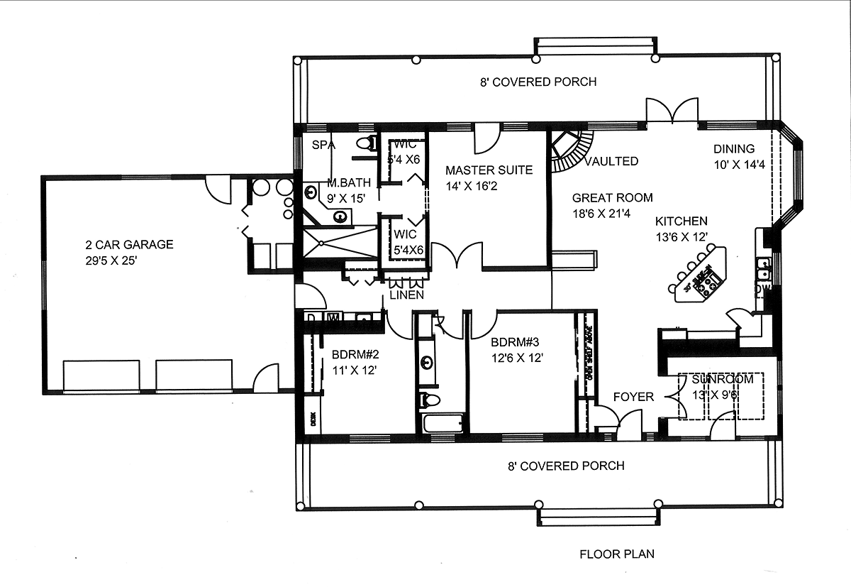 Ranch Level One of Plan 85206