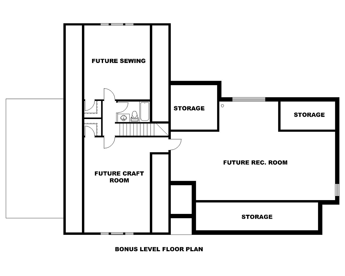 Craftsman Traditional Level Two of Plan 85209