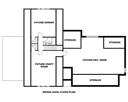 House Plan 85209 Second Level Plan