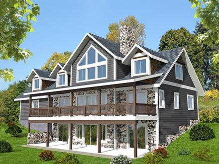 Contemporary Traditional Elevation of Plan 85216