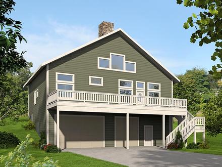 Contemporary Traditional Elevation of Plan 85218