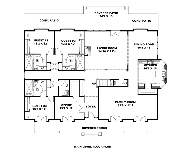 House Plan 85220 Level One
